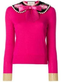 Gucci Peter Pan Collar Cashmere Sweater at Farfetch