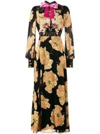 WornOnTV: Lisa Edelstein’s balck floral maxi dress on The Real ...