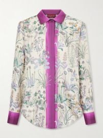 Gucci Printed silk shirt at Net a Porter