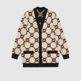 Gucci Reversible Interlocking G Wool Cardigan at Gucci