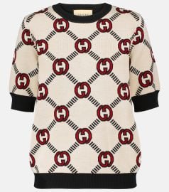 Gucci Reversible jacquard wool sweater at Mytheresa