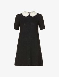 Gucci Sequinned Collar Wool Mini Dress at Selfridges