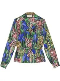 Gucci Silk Shirt With Feline Garden Print - Farfetch at Farfetch