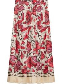 Gucci Silk Skirt With Watercolor Flower Print - Farfetch at Farfetch