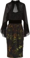 Gucci Silk and Chiffon Dress at Net A Porter