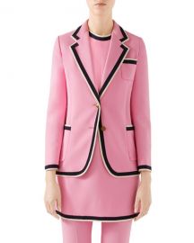 Gucci Single-Breasted Cady Jacket at Neiman Marcus