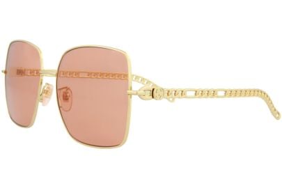 Gucci Square Frame Metal Sunglasses in gold orange at StockX