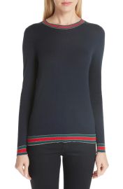 Gucci Stripe Trim Wool Sweater at Nordstrom