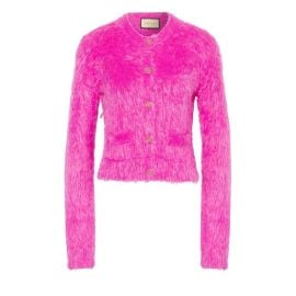 Gucci Sweaters Gucci Pink Brushed Wool Cardigan M Poshmark at Poshmark
