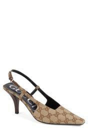 Gucci Tom Original GG Slingback Pump in New Sand at Nordstrom