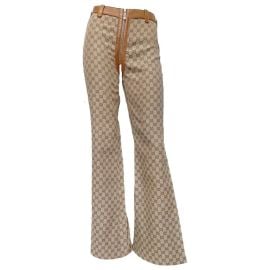 Gucci Vintage Slim Jeans in Beige at Vestiaire Collective