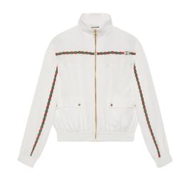 Gucci Viscose Jacket with Interlocking G at Gucci