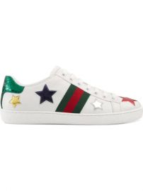 Gucci White Ace low-top Leather Sneakers - Farfetch at Farfetch