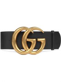 Gucci Wide Leather Belt With Double G - Farfetch at Farfetch