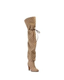 Gucci Womens GG Canvas Over-the-Knee Boots   Bloomingdales at Bloomingdales