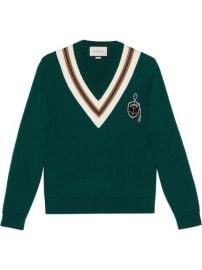 Gucci Wool Sweater With Anchor Crest - Farfetch at Farfetch