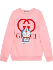 Gucci X Doraemon logo print Sweatshirt worn by Justine Skye on Grown ish at Farfetch