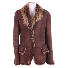 Gucci by Tom Ford 1998 Shearling Jacket Leather Fur at 1st Dibs