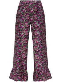 Gucci floral-print Silk Trousers Pink at Farfetch