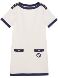 Gucci logo-patch short-sleeve Dress - at Farfetch