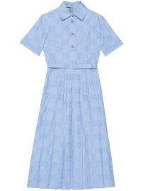 Gucci logo-print Flared Shirt Dress - at Farfetch