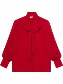 Gucci tie-fastening Silk Shirt - Farfetch at Farfetch