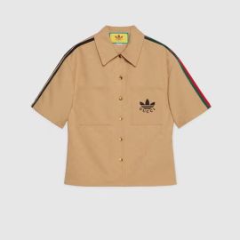 Gucci x Adidas Trefoil Jacquard Shirt at Gucci