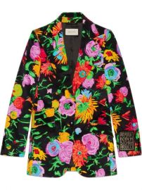 Gucci x Ken Scott Floral Velvet Blazer - Farfetch at Farfetch