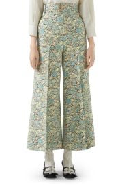 Gucci x Liberty London Floral Print Wool Mohair Crop Pants at Nordstrom