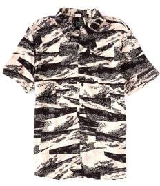 Guess Abstract Collage Short Sleeve Woven Shirt Dillardx27s at Dillards