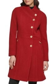 Guess Asymmetrical Button Front Coat at Nordstrom Rack