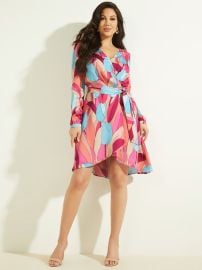 Guess Bold Bloom Wrap Dress at Guess