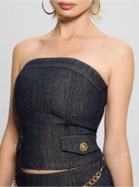 Guess Chany Denim Corset at Guess