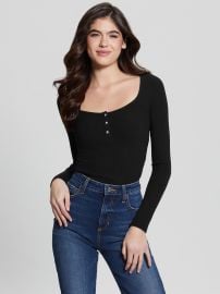 Guess Eco Karlee Long Sleeve Henley at Guess