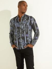 Guess Eco Rayon Paisley Shirt at Guess