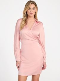 Guess Eco Tanya Dress in pink pearl at Guess