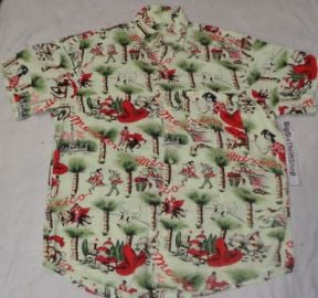 Guess George Marciano Mexico Button Front Rayon Shirt Size Medium Menaposs Vintage eBay at eBay