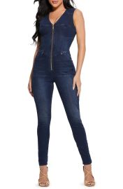 Guess Judd Denim Corset Jumpsuit at Nordstrom