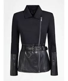 Guess Knit Faux Leather Jacket at Guess