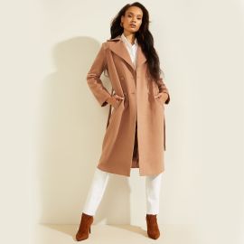 Guess Long Coat in Beige at Guess
