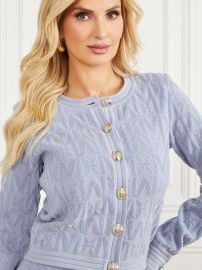 Guess Penelope Sweater Cardigan in Blue at Guess