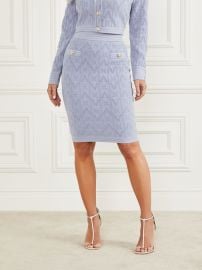 Guess Penelope Sweater Skirt in Blue at Guess