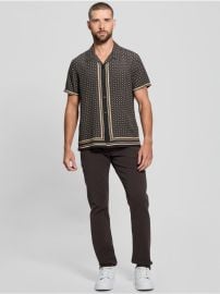 Guess Wayco Sateen Peony Shirt in Black at Guess