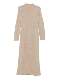 Guest In Residence Cashmere buttoned-front Shirt Midi Day Dress Neutrals at Farfetch