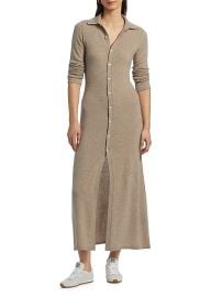 Guest In Residence Showtime Cashmere Maxi Shirtdress at Saks Fifth Avenue