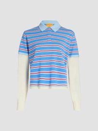 Guest in Residence Striped Cashmere Layered Rugby Top | Saks Fifth Avenue at Saks Fifth Avenue