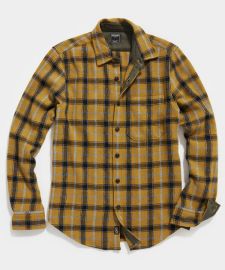 Guide Shirt in Mustard Multi Check - Todd Snyder at Todd Snyder