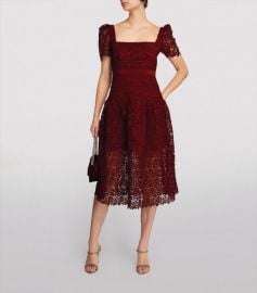 Guipure Lace Midi Dress by Self Portrait at Harrods