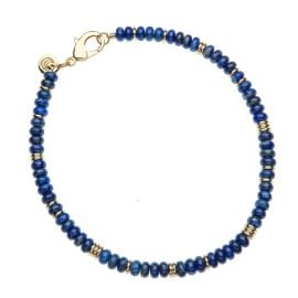 Gumdrop Beaded Necklace in Lapis at Jane Win Jewelry