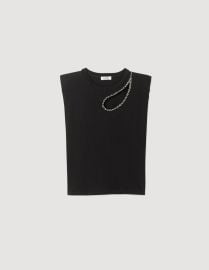 Gustave Rhinestone teardrop T-shirt - T-shirts Sandro Paris at Sandro